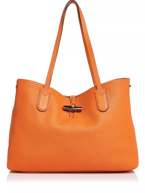 Longchamp Roseau Leather Tote Bag