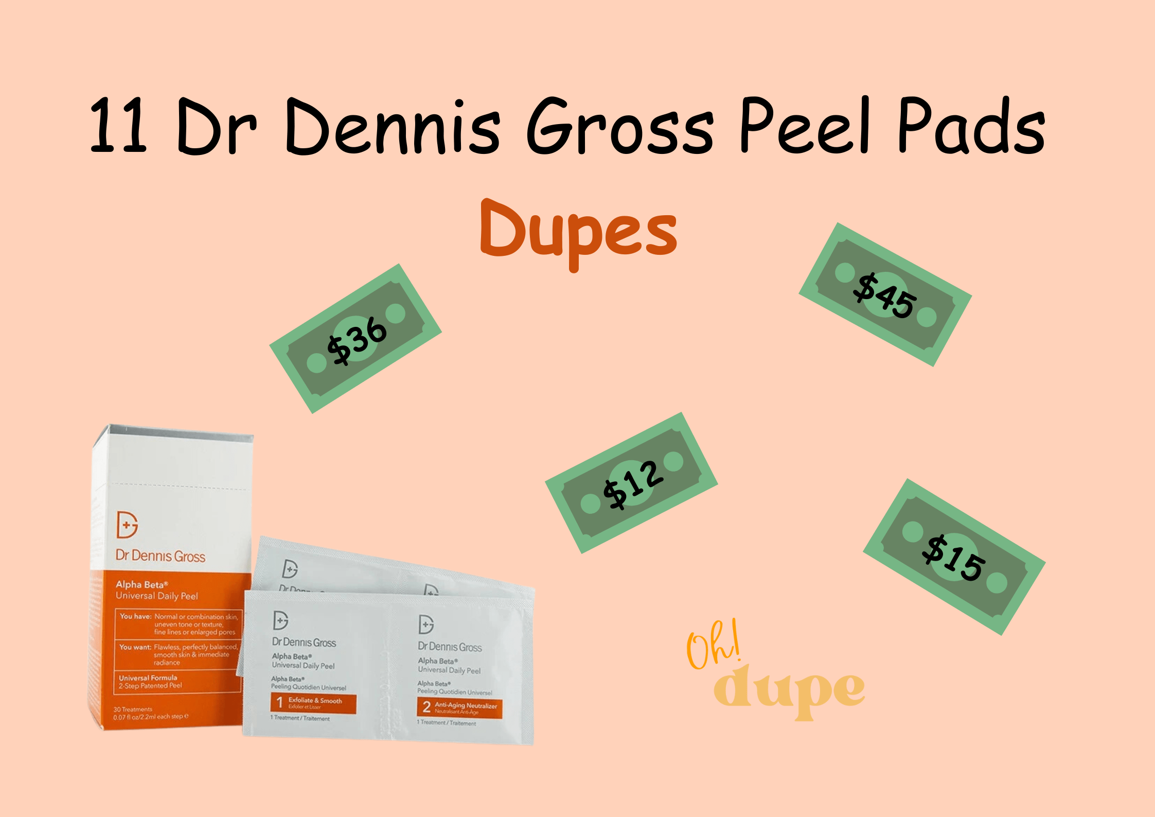 Dr Dennis Gross Peel Pads Dupe