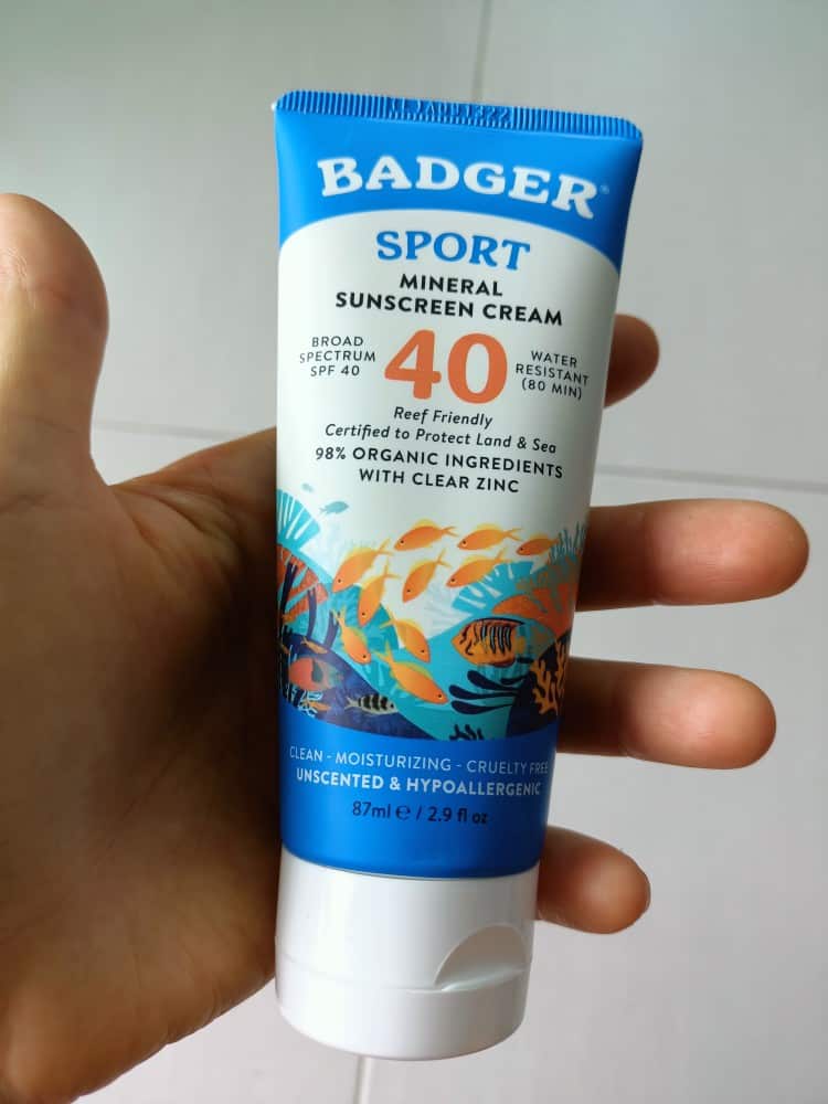 Badger Sport Mineral Sunscreen Cream with SPF 40