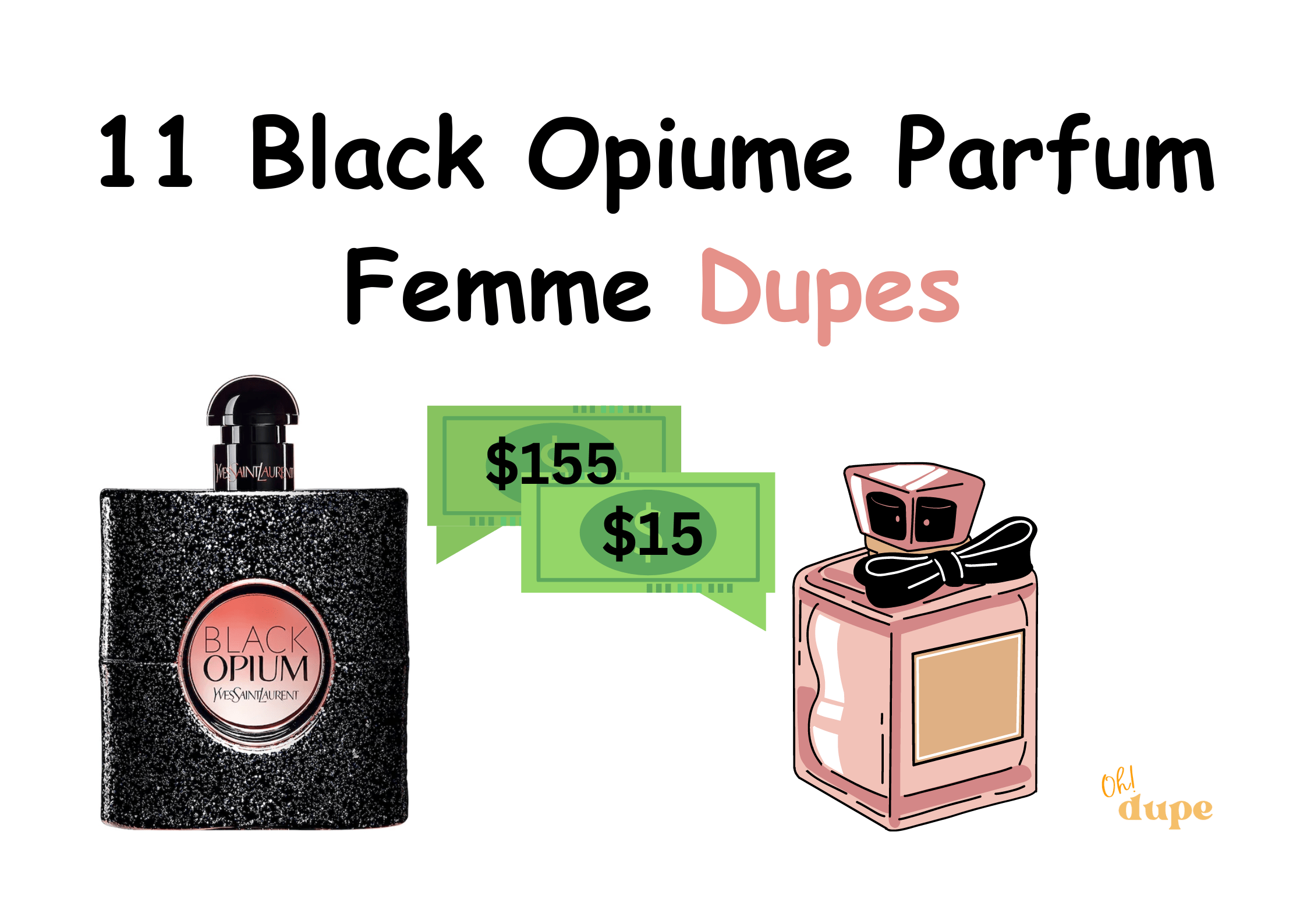 Black Opiume Parfum Femme Dupe