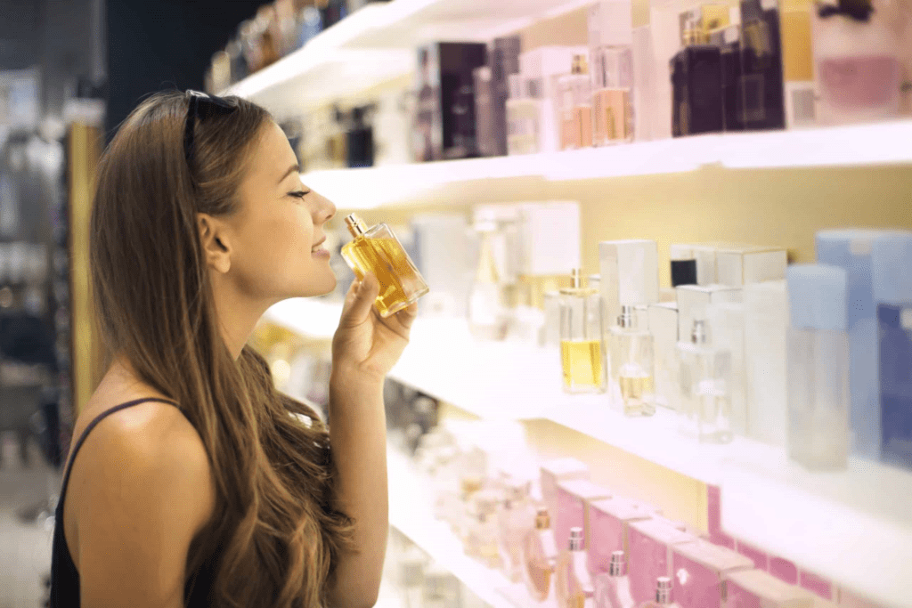 selecting perfumes 