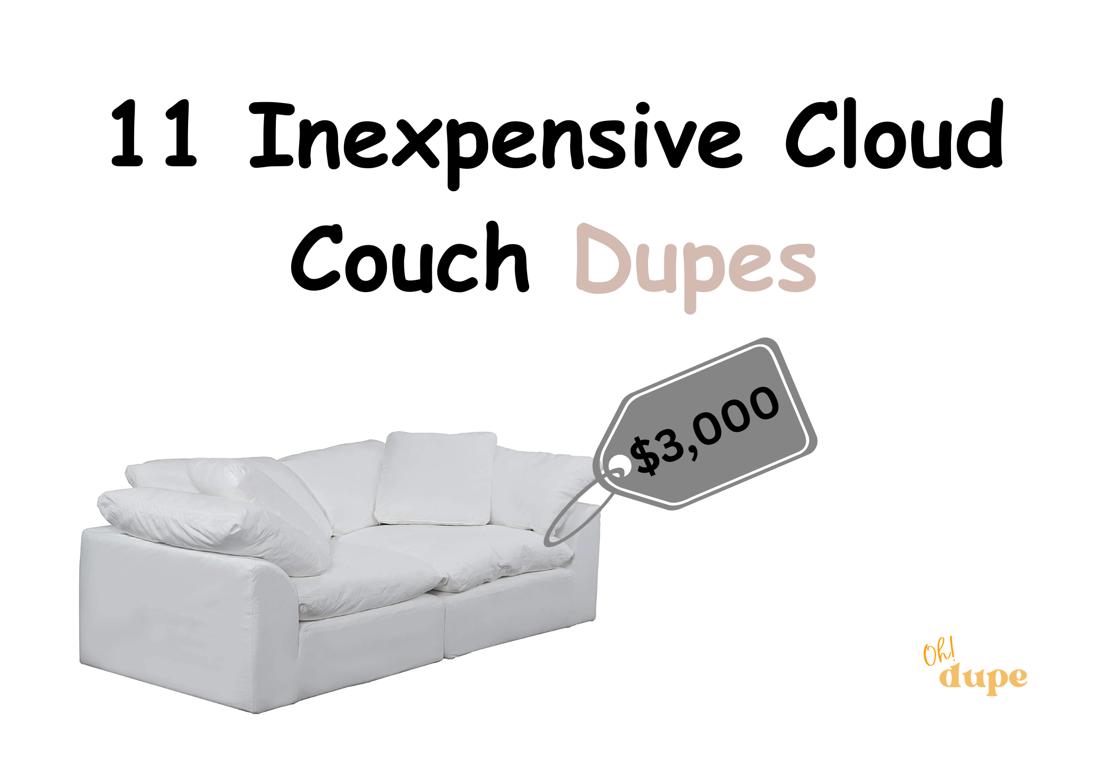 Cloud Couch Dupe