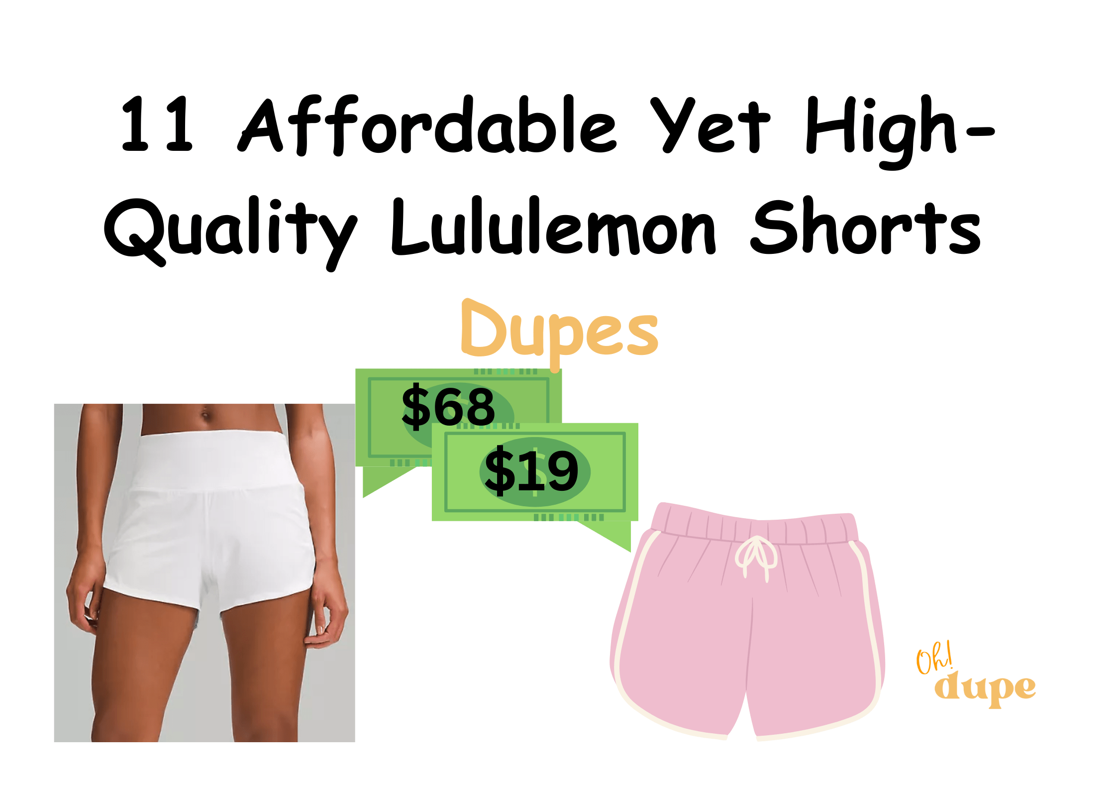 Lululemon Shorts Dupe