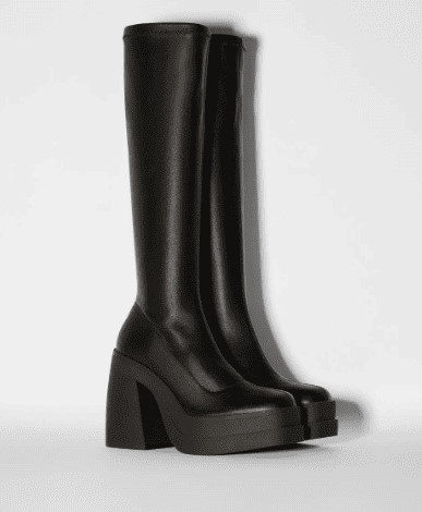 Bershka Fitted High Heel Platform Ankle Boots 