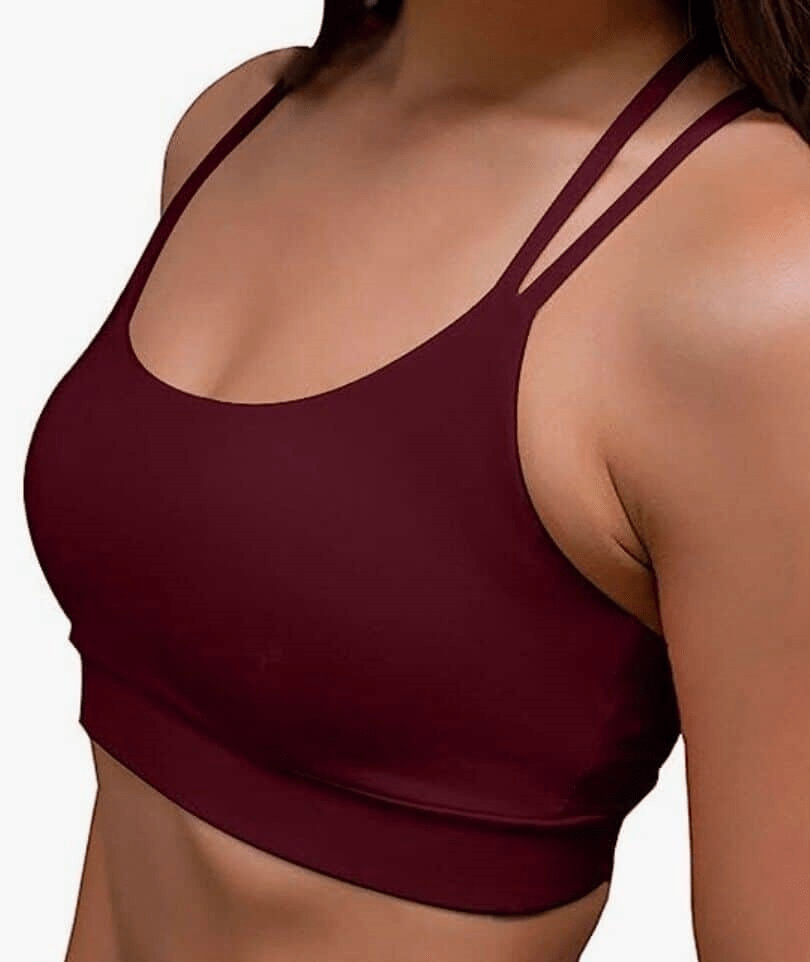 Yianna Cross Back Padded Sports Bra