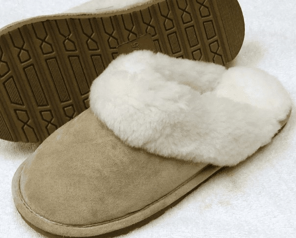 Sheepskin Women’s Hardsole Scuff Slippers by Eurow