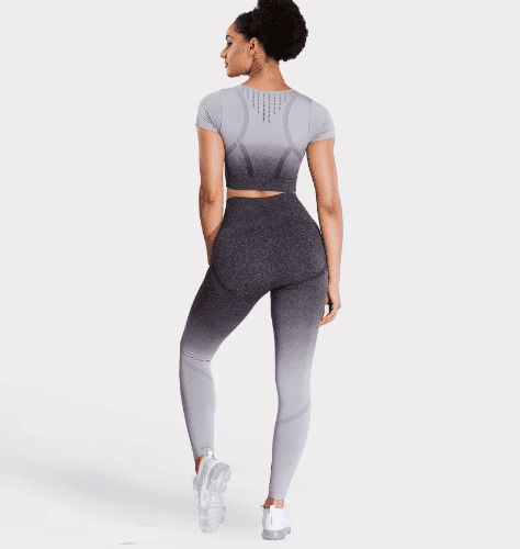 Aoxjox Smile Contour Ombre Seamless Leggings 