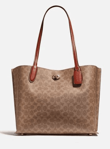 Coach Willow Tote In Signature Canvas