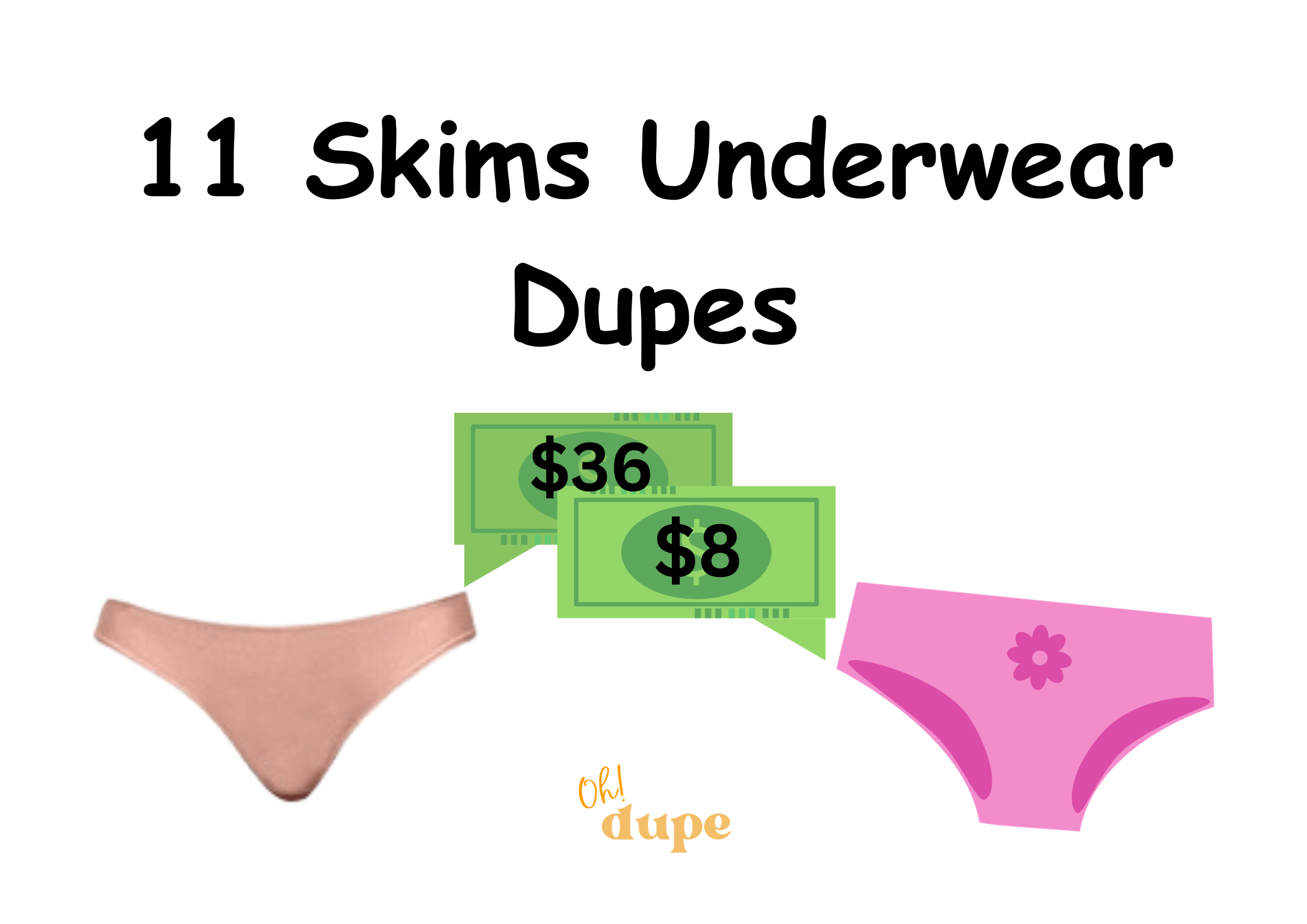 Skims Underwear Dupes