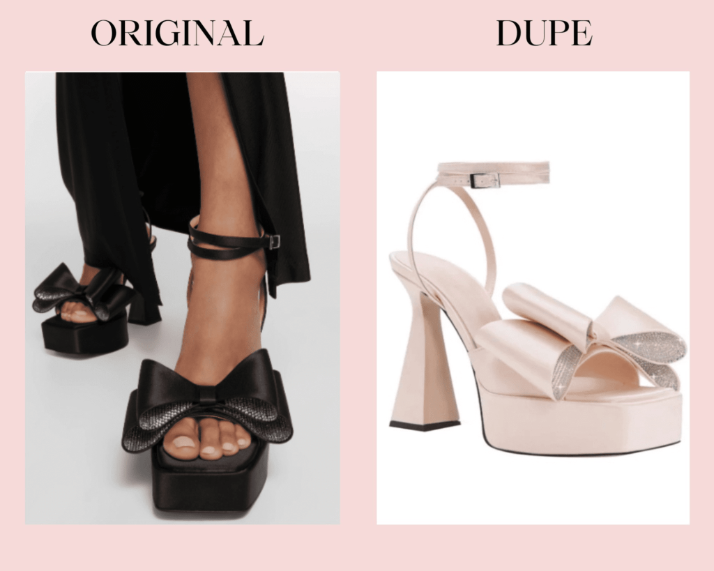 The Label Soicu Bow Ankle Strap Platform Sandals 