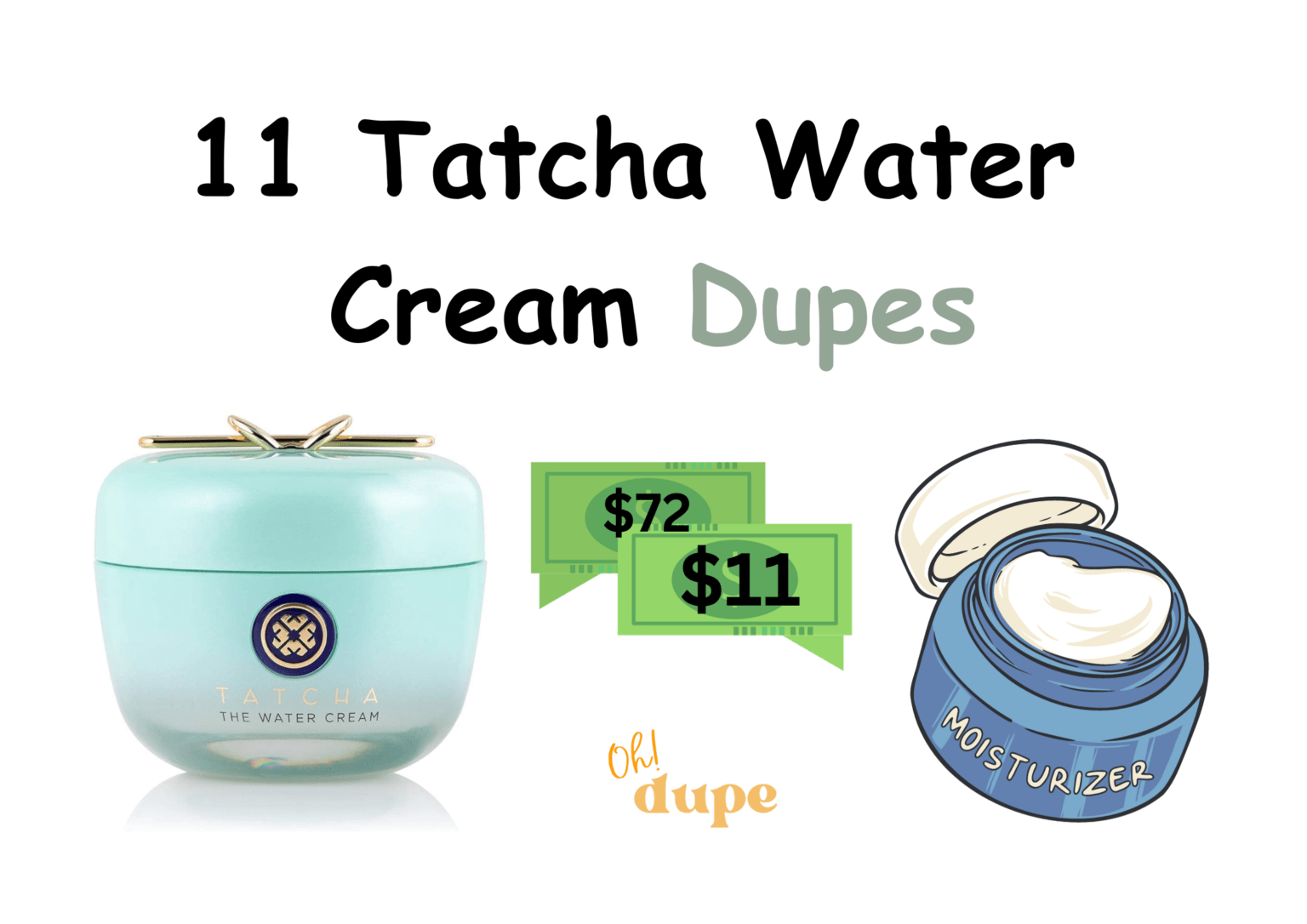 11 Tatcha Water Cream Dupe Best GelBased Moisturizers!