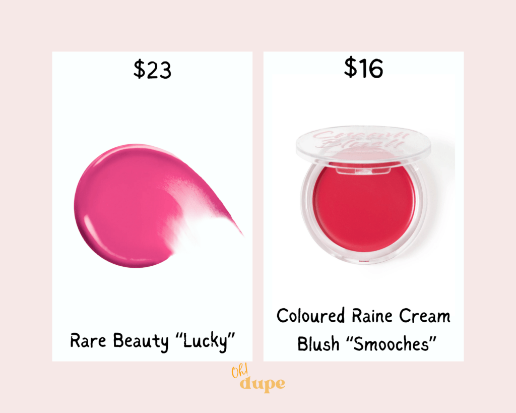 rare beauty lucky blush dupe