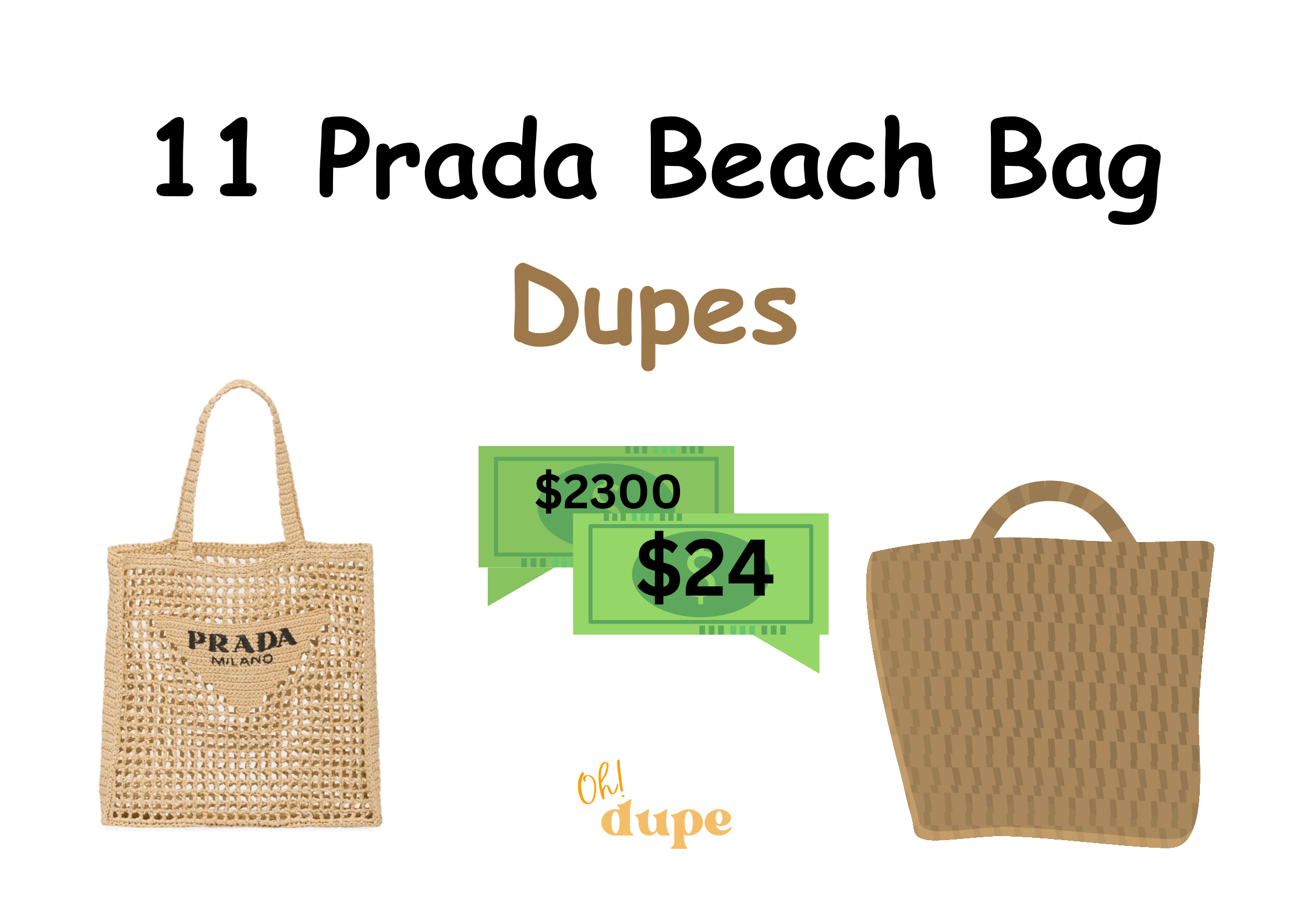 Prada Beach Bag Dupe
