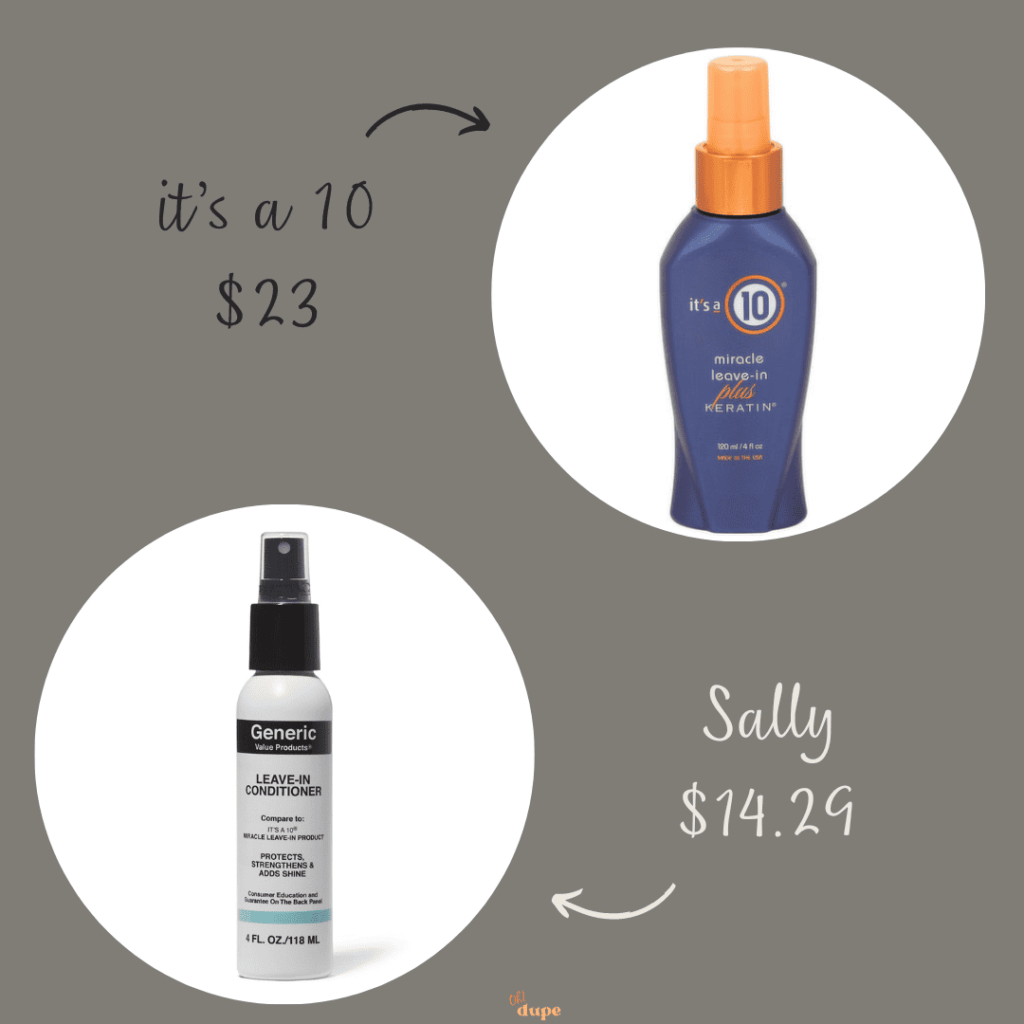 Sally Beauty Leave-in Conditioner Compare to It's a 10 Miracle Leave-In